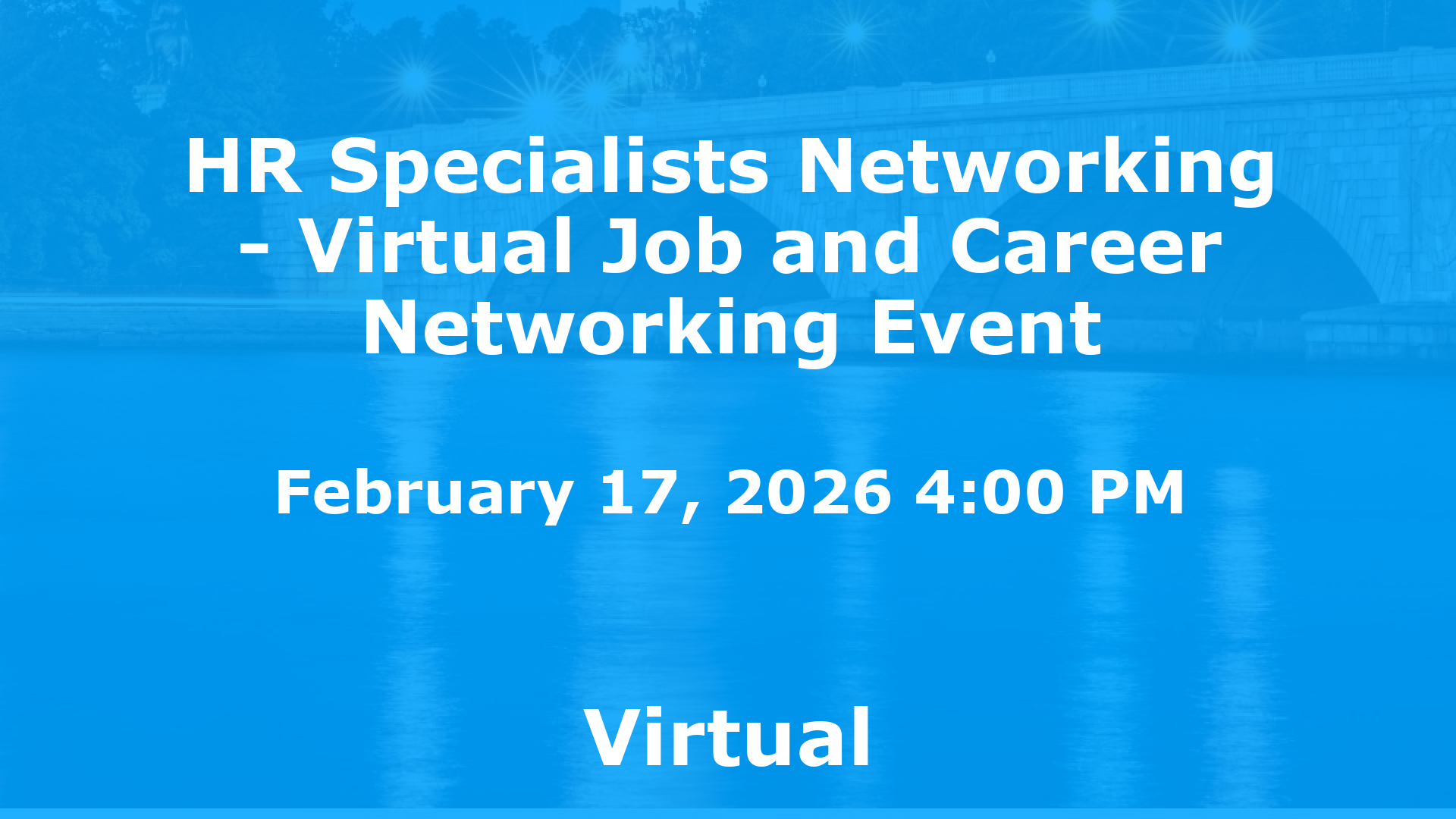HR Specialists Networking - Virtual Job and Career Networking Event event image